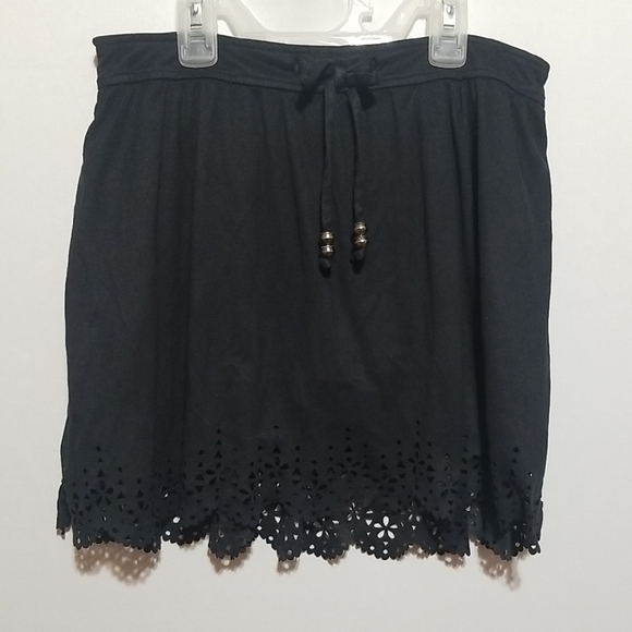 Justice Other - Justice Black Skort with Eyelet Hem